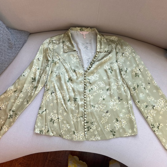 Rebecca Taylor Adela Silk Floral Button-Up Blouse. Size 2. NWOT. Never Worn. - Picture 2 of 7